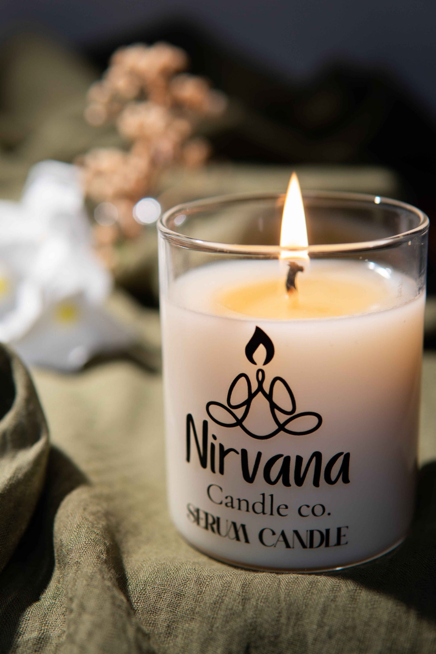 Body serum massage candle styled — luxury hand-poured candle Pakistan