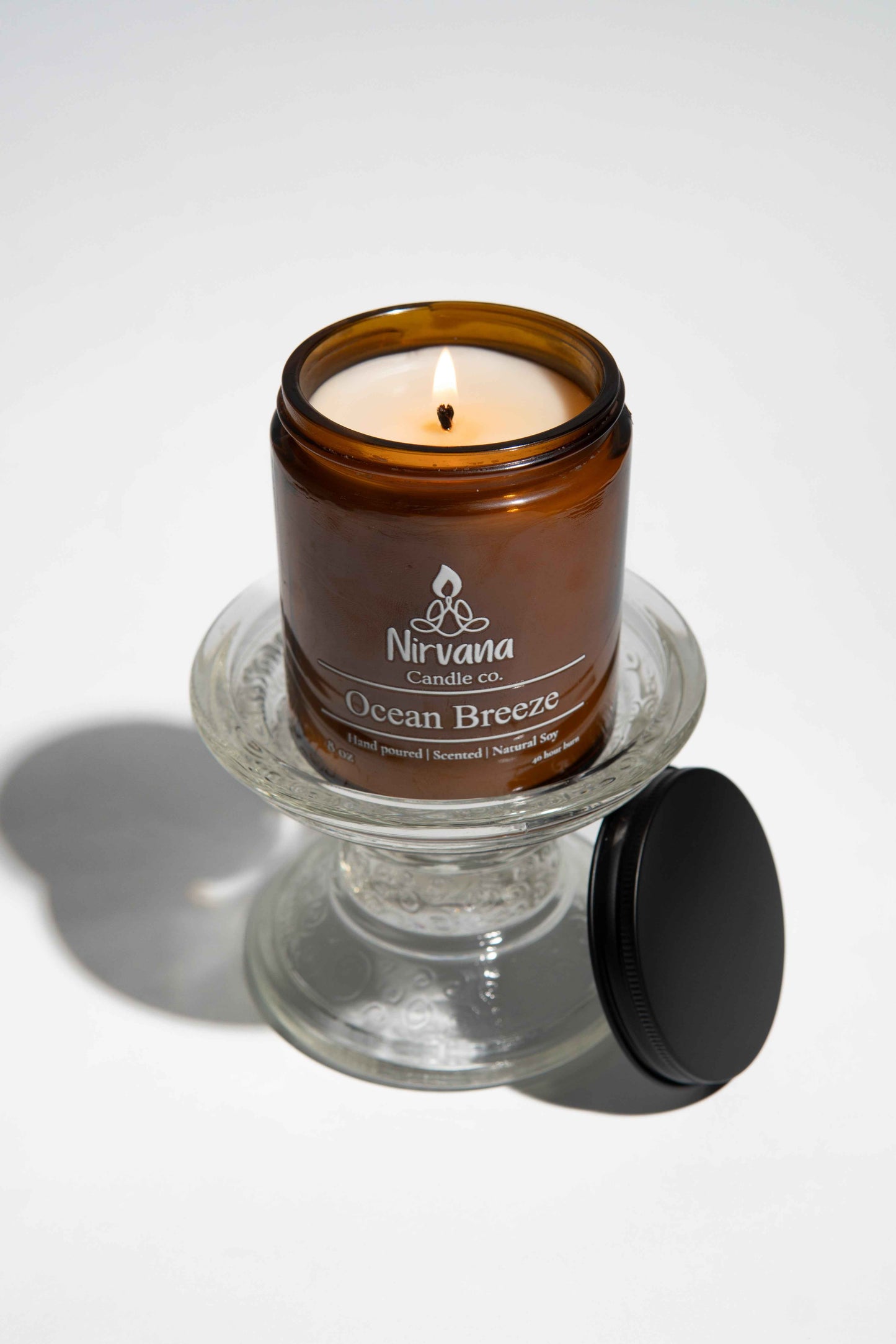 Ocean Breeze oceanic glacier soy candle — luxury hand-poured candle Pakistan