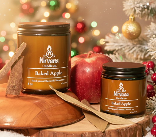 Baked Apple (Apple Cinnamon) - Hand Poured Scented Candle - Nirvana Candle Co.